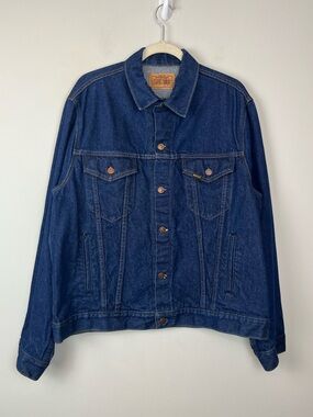 Vintage Sears Roebucks Denim Trucker Jacket Men’s 46 Tall/XL Tall USA